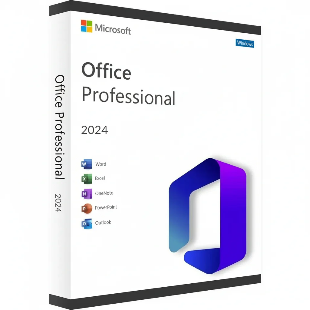Microsoft Office 2024 Professional Plus LTSC (1 PC / Lifetime) - Genuine Digital License Key Box Art Cover