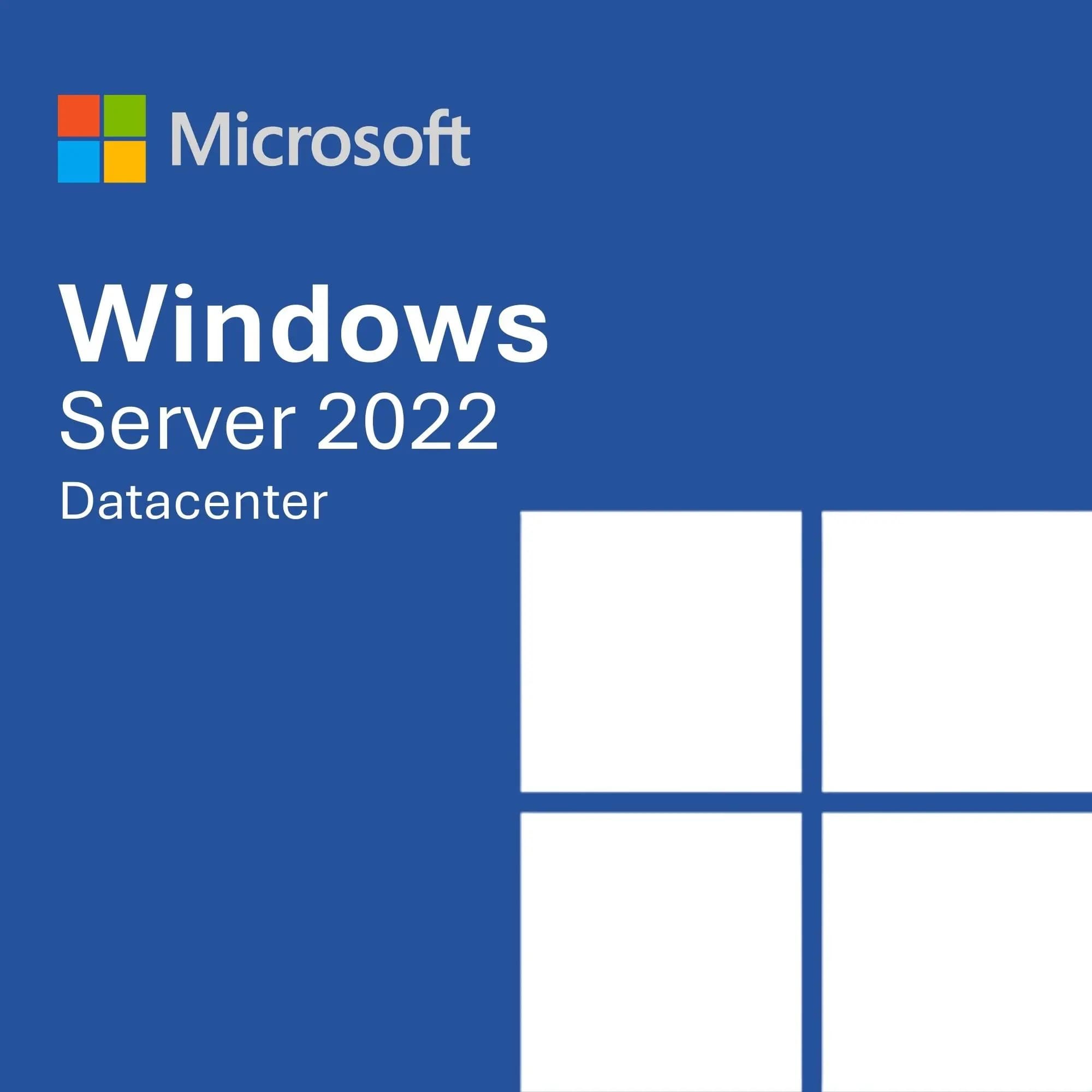 Microsoft Windows Server 2022 Datacenter Edition (16 Core) - Genuine Digital License Key Box Art Cover